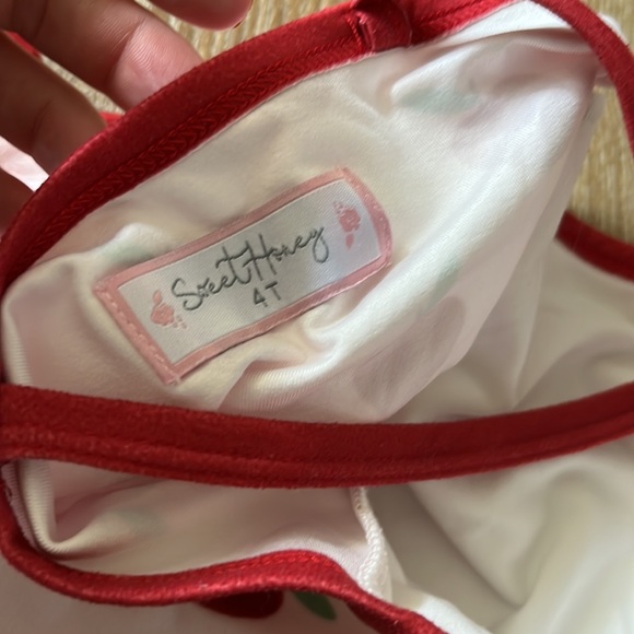 SweetHoney Apple Loungewear Pajama Set 4T - Picture 6 of 6